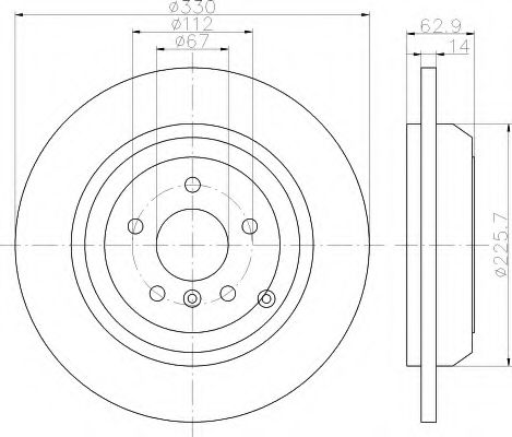 Imagine Disc frana HELLA 8DD 355 113-211