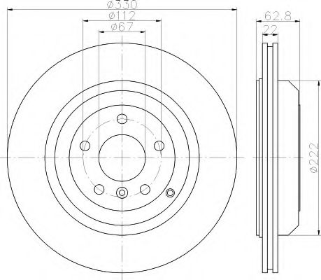 Imagine Disc frana HELLA 8DD 355 113-221