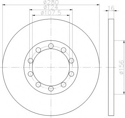 Imagine Disc frana HELLA 8DD 355 113-291