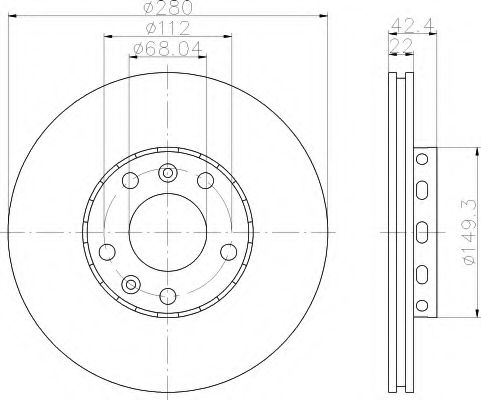 Imagine Disc frana HELLA 8DD 355 113-321