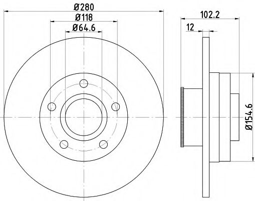 Imagine Disc frana HELLA 8DD 355 113-401