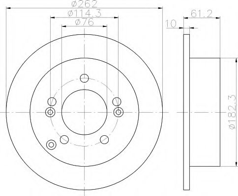 Imagine Disc frana HELLA 8DD 355 113-641