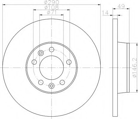 Imagine Disc frana HELLA 8DD 355 113-681