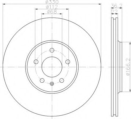 Imagine Disc frana HELLA 8DD 355 113-971