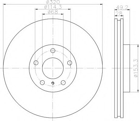 Imagine Disc frana HELLA 8DD 355 114-101