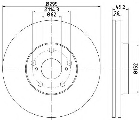 Imagine Disc frana HELLA 8DD 355 114-281