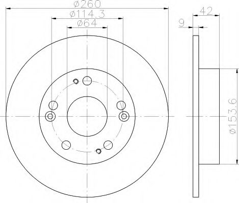 Imagine Disc frana HELLA 8DD 355 114-321