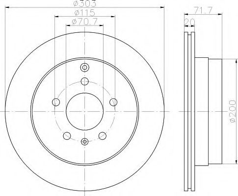 Imagine Disc frana HELLA 8DD 355 114-411