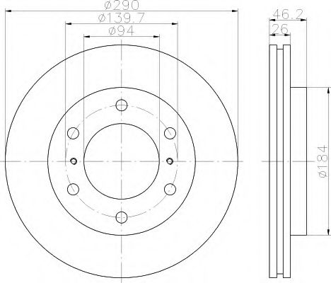 Imagine Disc frana HELLA 8DD 355 114-571