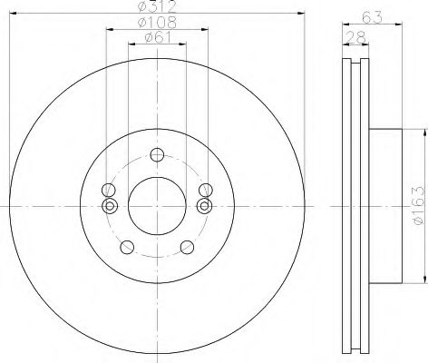 Imagine Disc frana HELLA 8DD 355 114-631