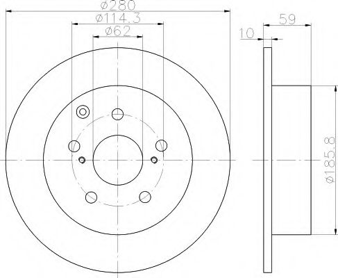 Imagine Disc frana HELLA 8DD 355 114-681