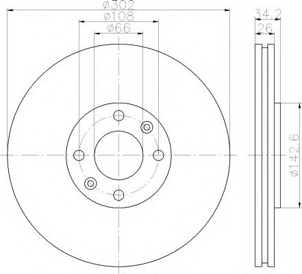 Imagine Disc frana HELLA 8DD 355 114-721