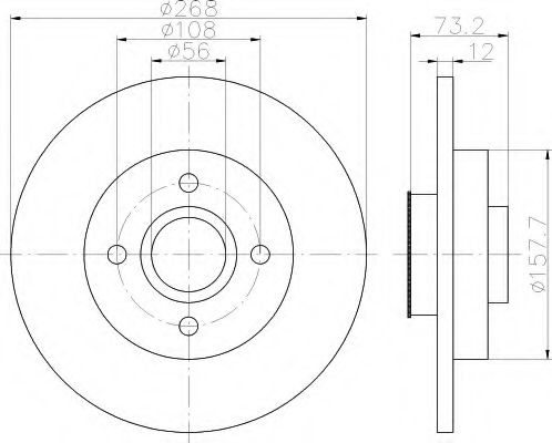 Imagine Disc frana HELLA 8DD 355 114-741