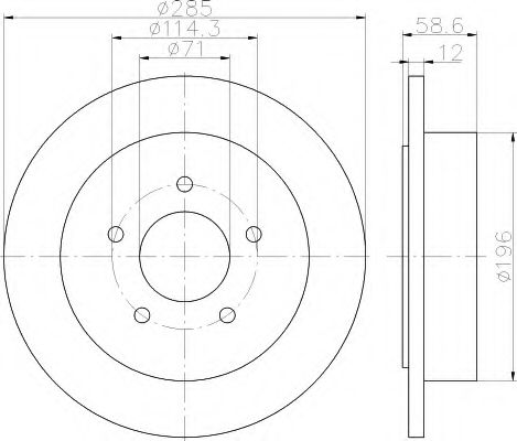 Imagine Disc frana HELLA 8DD 355 114-771