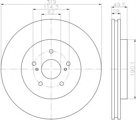 Imagine Disc frana HELLA 8DD 355 114-981