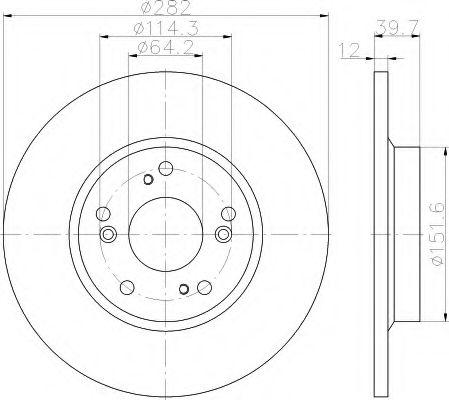 Imagine Disc frana HELLA 8DD 355 115-101