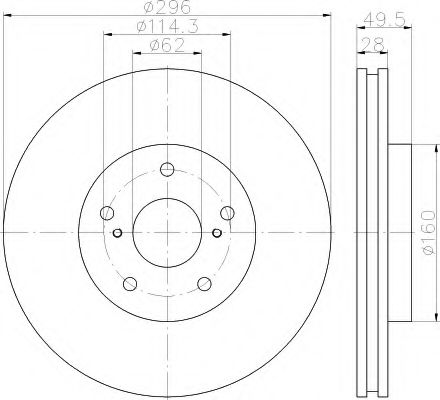 Imagine Disc frana HELLA 8DD 355 115-191