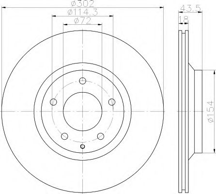 Imagine Disc frana HELLA 8DD 355 115-211