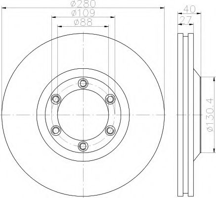 Imagine Disc frana HELLA 8DD 355 115-231