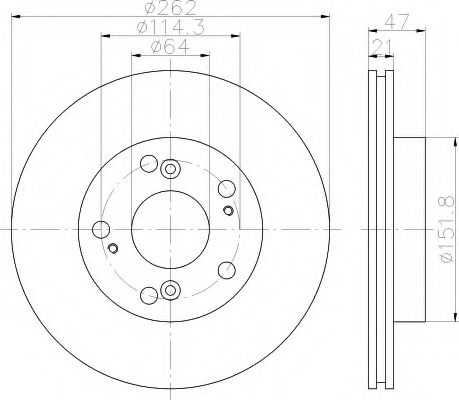 Imagine Disc frana HELLA 8DD 355 115-341