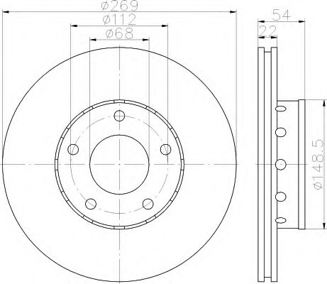 Imagine Disc frana HELLA 8DD 355 115-441