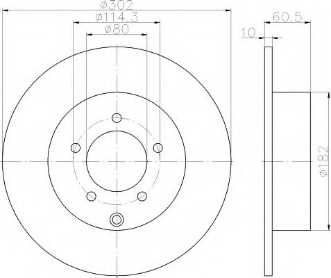 Imagine Disc frana HELLA 8DD 355 115-491