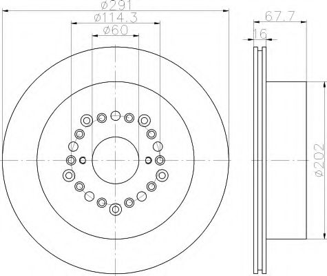 Imagine Disc frana HELLA 8DD 355 115-681