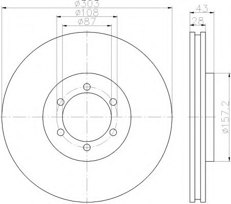 Imagine Disc frana HELLA 8DD 355 115-721