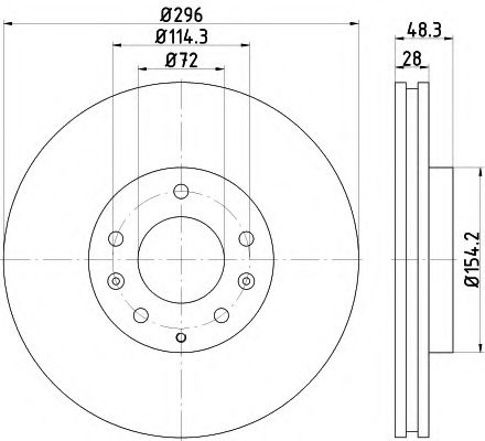 Imagine Disc frana HELLA 8DD 355 115-781