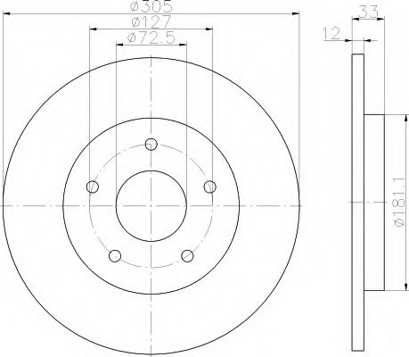 Imagine Disc frana HELLA 8DD 355 115-801