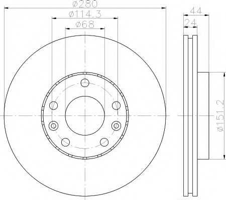 Imagine Disc frana HELLA 8DD 355 116-151