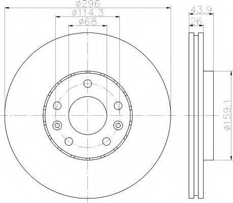 Imagine Disc frana HELLA 8DD 355 116-161