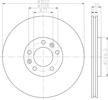 Imagine Disc frana HELLA 8DD 355 116-231