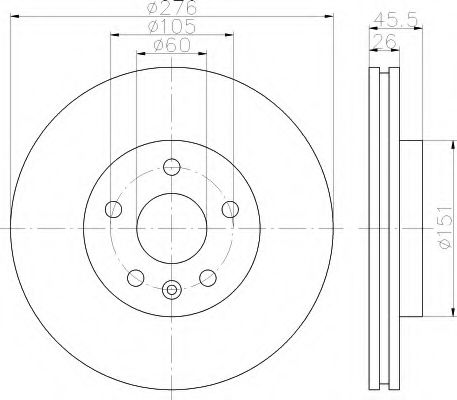 Imagine Disc frana HELLA 8DD 355 116-351