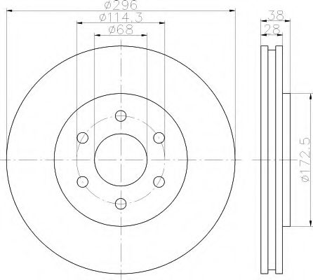 Imagine Disc frana HELLA 8DD 355 116-381