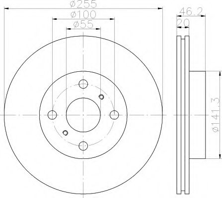 Imagine Disc frana HELLA 8DD 355 116-411