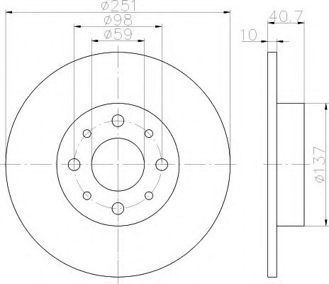 Imagine Disc frana HELLA 8DD 355 116-441