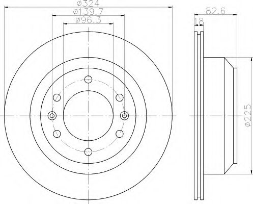 Imagine Disc frana HELLA 8DD 355 116-491