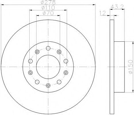 Imagine Disc frana HELLA 8DD 355 116-671