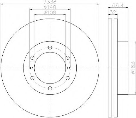 Imagine Disc frana HELLA 8DD 355 116-891