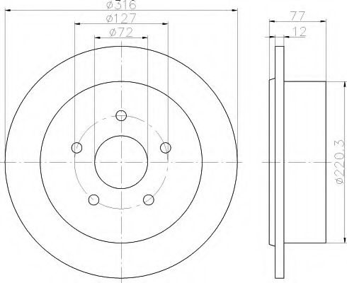 Imagine Disc frana HELLA 8DD 355 117-101