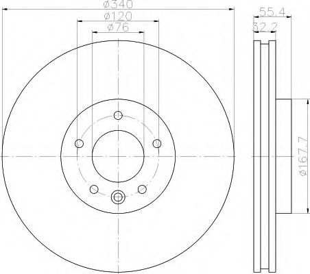 Imagine Disc frana HELLA 8DD 355 117-251