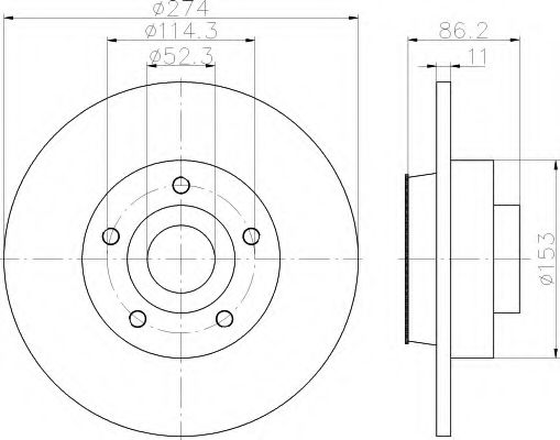 Imagine Disc frana HELLA 8DD 355 117-351