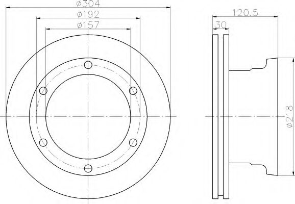 Imagine Disc frana HELLA 8DD 355 117-541