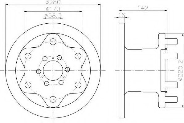 Imagine Disc frana HELLA 8DD 355 117-591