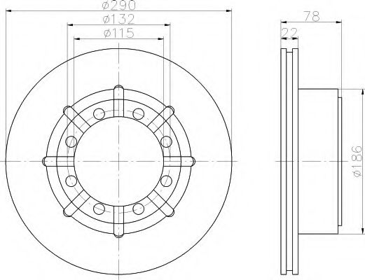 Imagine Disc frana HELLA 8DD 355 117-611