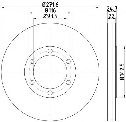 Imagine Disc frana HELLA 8DD 355 117-661