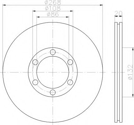 Imagine Disc frana HELLA 8DD 355 117-671