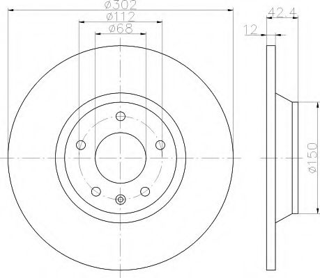 Imagine Disc frana HELLA 8DD 355 117-841