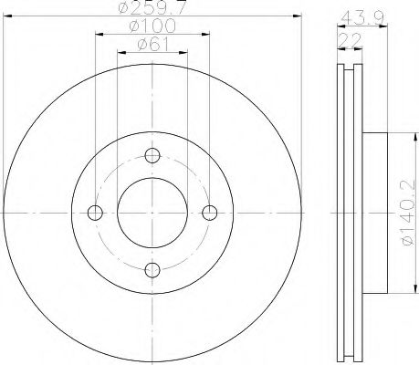 Imagine Disc frana HELLA 8DD 355 118-291